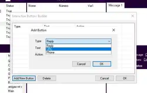 bot master com botões interativos