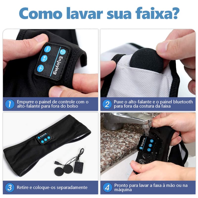 Bandana de Fones de ouvido BLUETOOTH