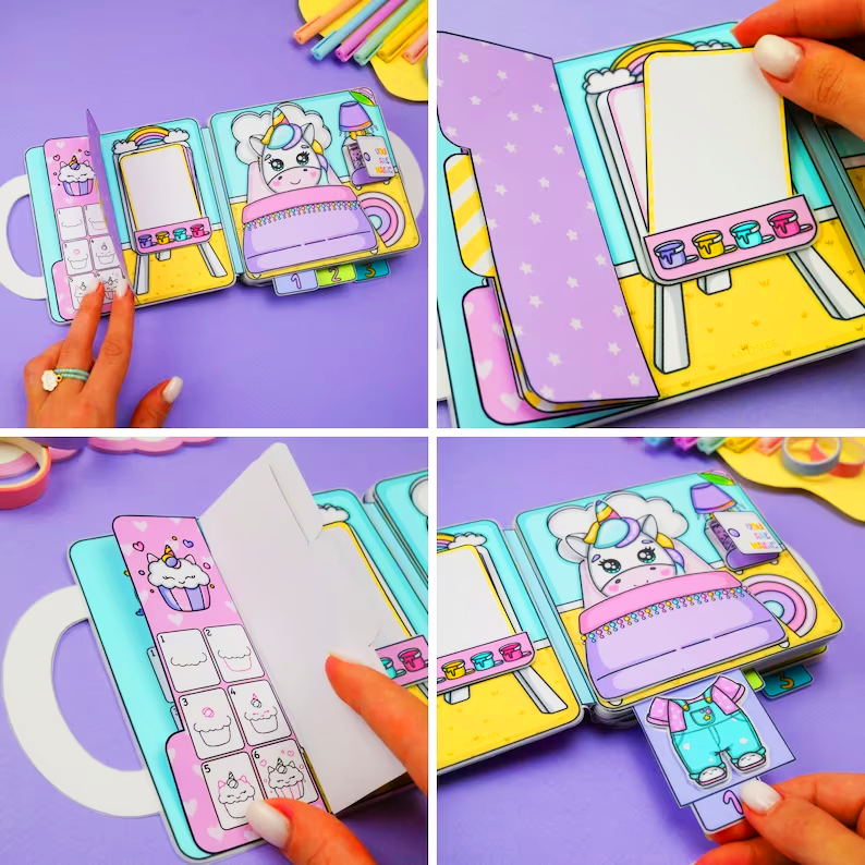 HELLO KITTY Faça Você Mesmo Casa de Boneca Infantil Impressão