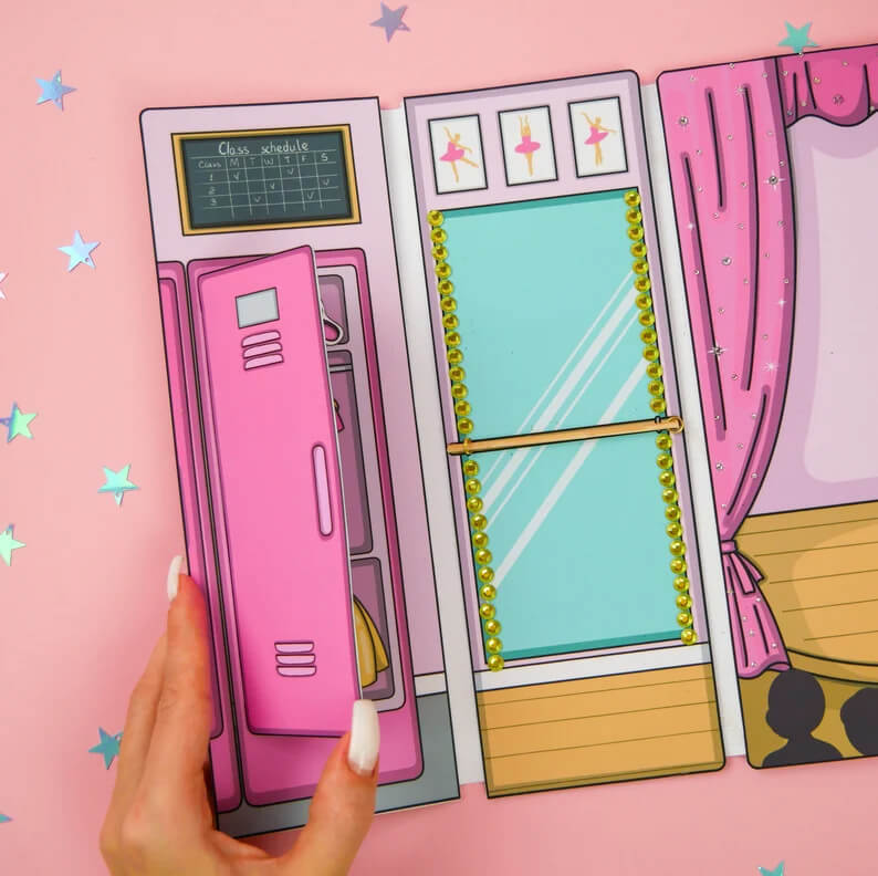 Faça Você Mesmo Boneca Livro Infantil Papel Impressão PDF Studio Balé