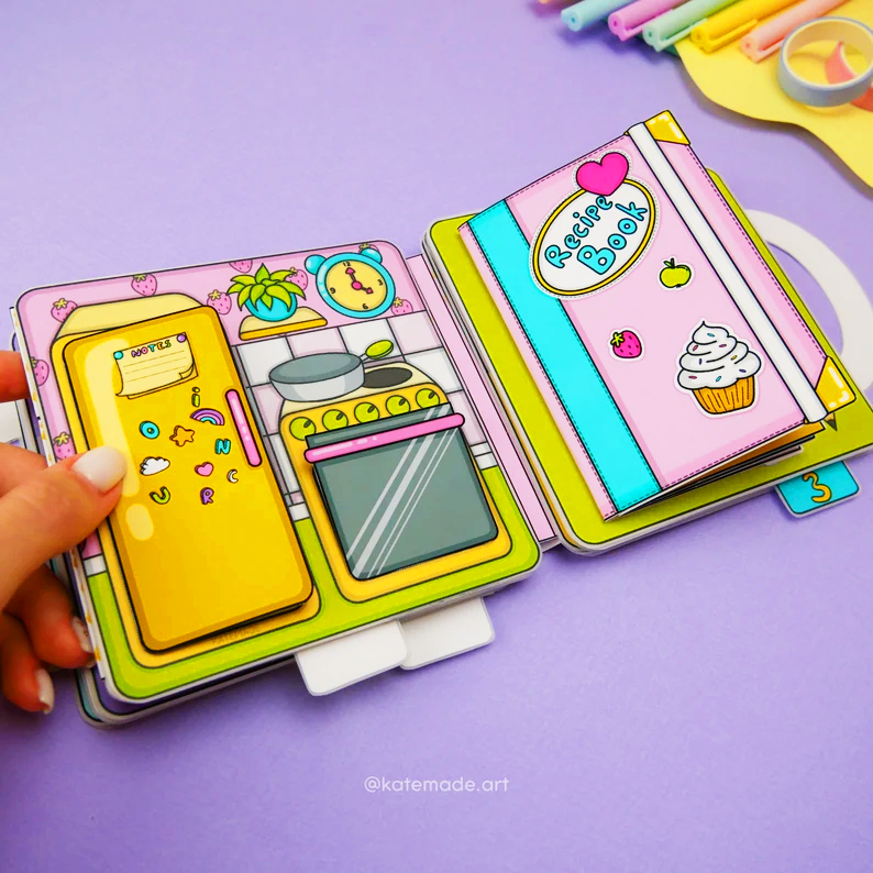 HELLO KITTY Faça Você Mesmo Casa de Boneca Infantil Impressão