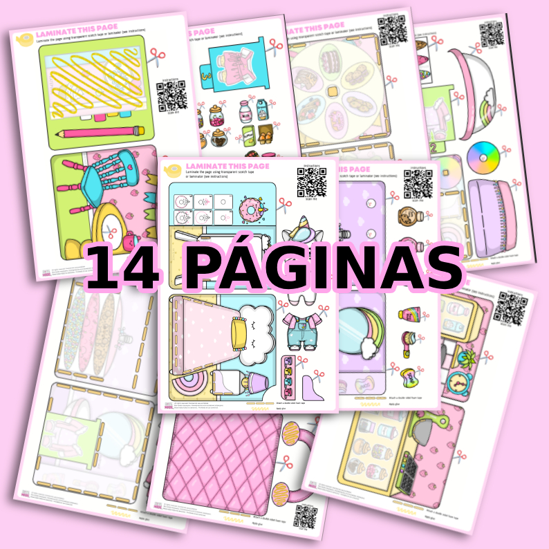 HELLO KITTY Faça Você Mesmo Casa de Boneca Infantil Impressão