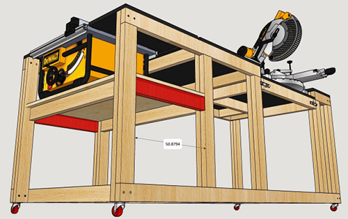 ES1820- Bancada de Trabalho – EW Moveis