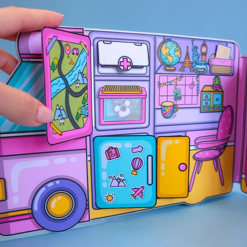 Faça Você Mesmo Casa de Boneca Infantil Impressão PDF Trailer da Carol