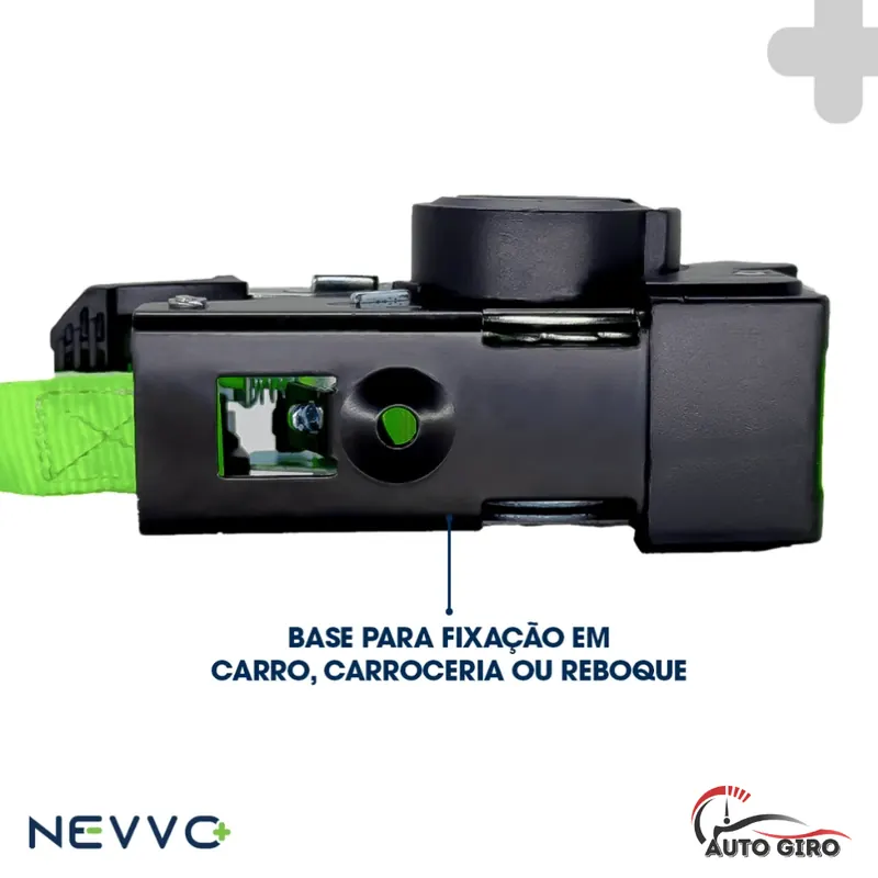 Base da catraca para fixação em carro, carroceria ou reboque