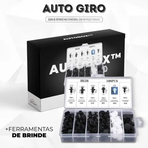 Caixa de Reparos Multifuncional com 100 Peças - AutoBox™