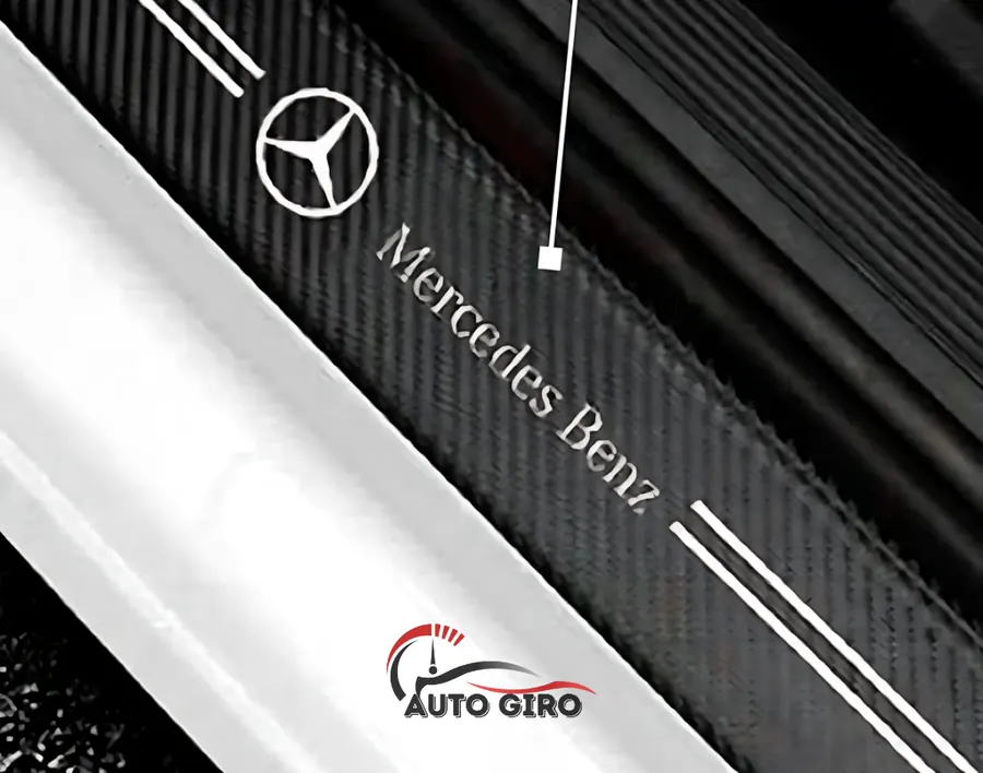 Soleira de Mercedes-Benz com CarbonFilm