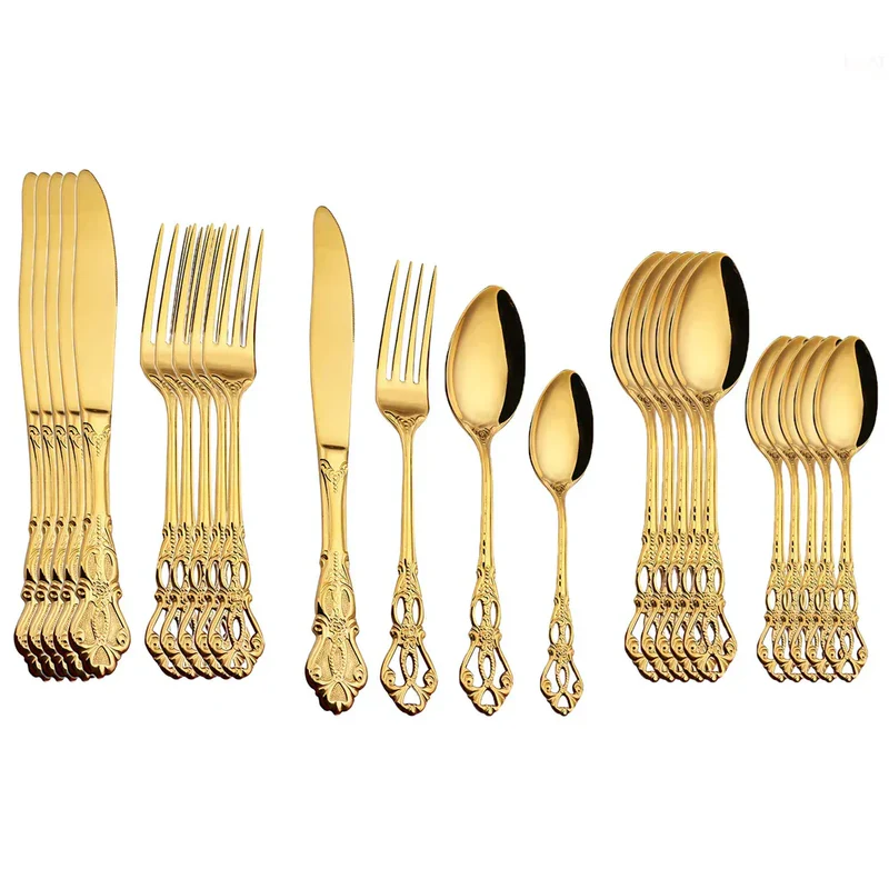 Conjunto de Talheres Europeu 24 Peças do Bazar Coisas de Boteco