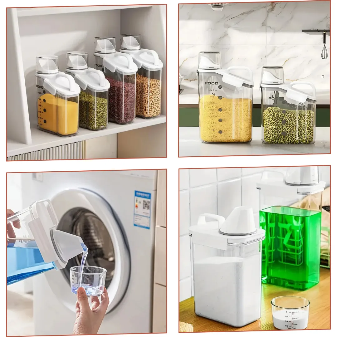 Kit Pote Hermético Premium Copo Medidor - Tazzi