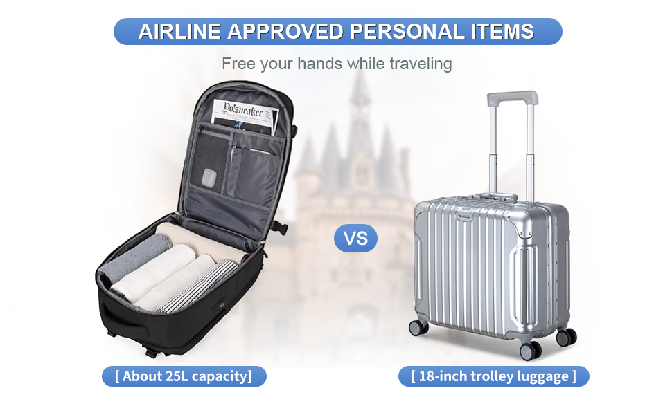 malas de viagem, grande capacidade, bagagem de mão, mochila de mala, mochila de bagagem