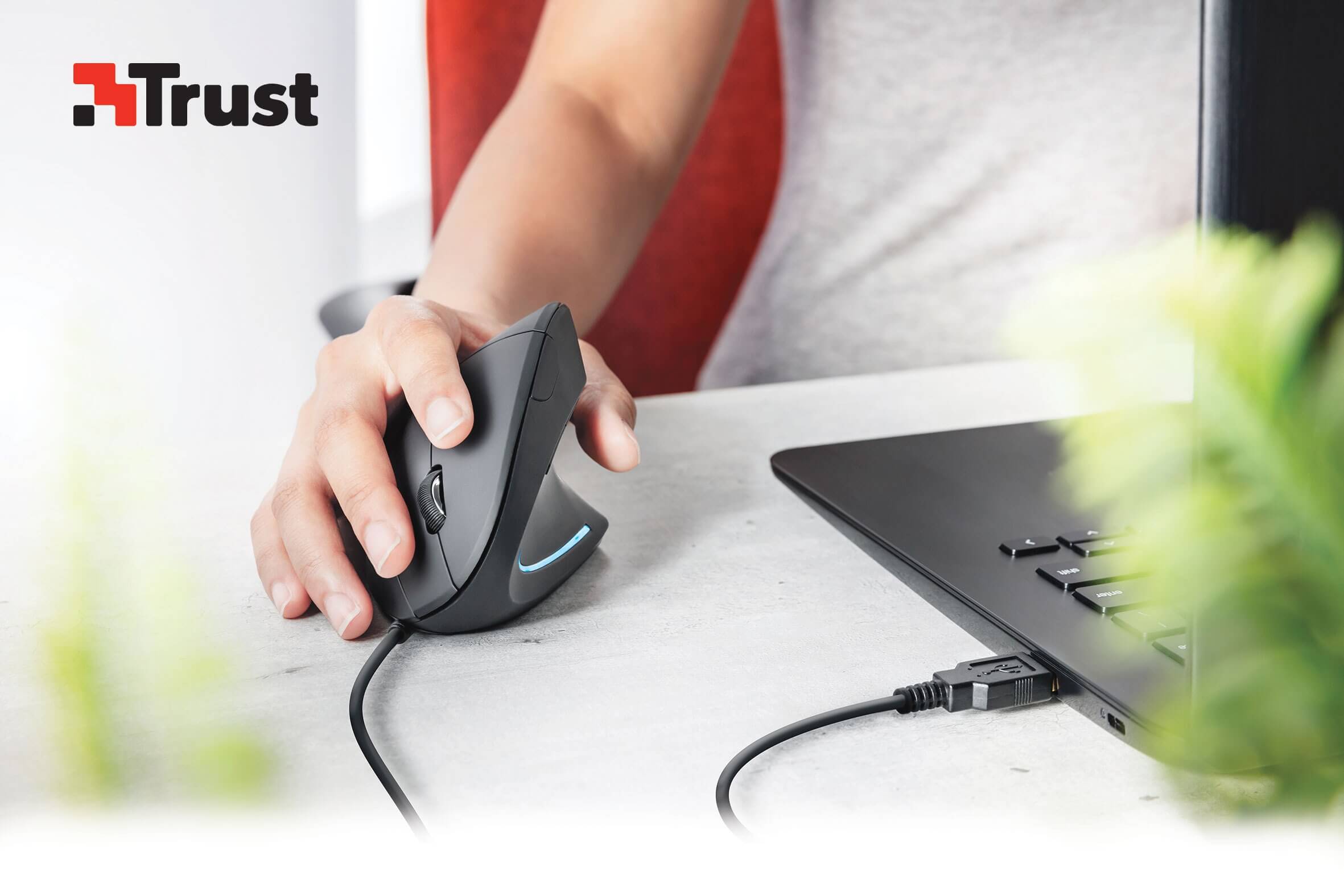 Excluzziva Store - Mouse Vertical Ergonômico CHYI 2.4G sem fio Para a Mão Esquerda e Direita