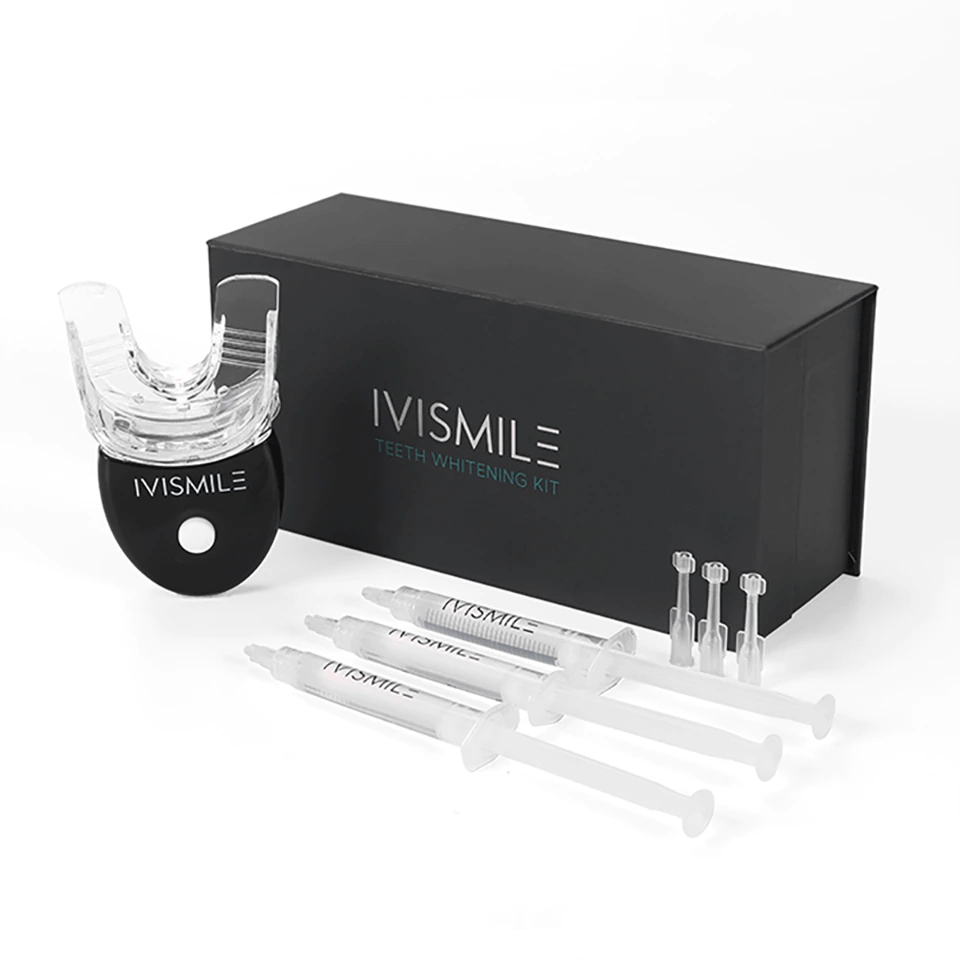 excluzziva store - Kit de branqueamento dentário IVISMILE com luz LED
