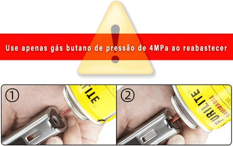 Excluzziva Store - Isqueiro a gás recarregável à prova de vento Poderoso metal para churrasco