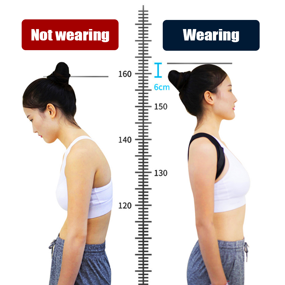 excluzziva store - Corretor Postural ajustável de postura do ombro para trás, clavícula Original