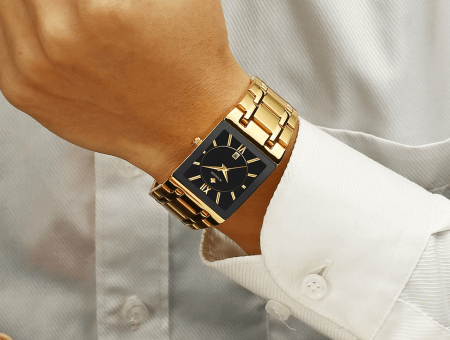 excluzziva store - Relógio masculino WWOOR Relógio quadrado
