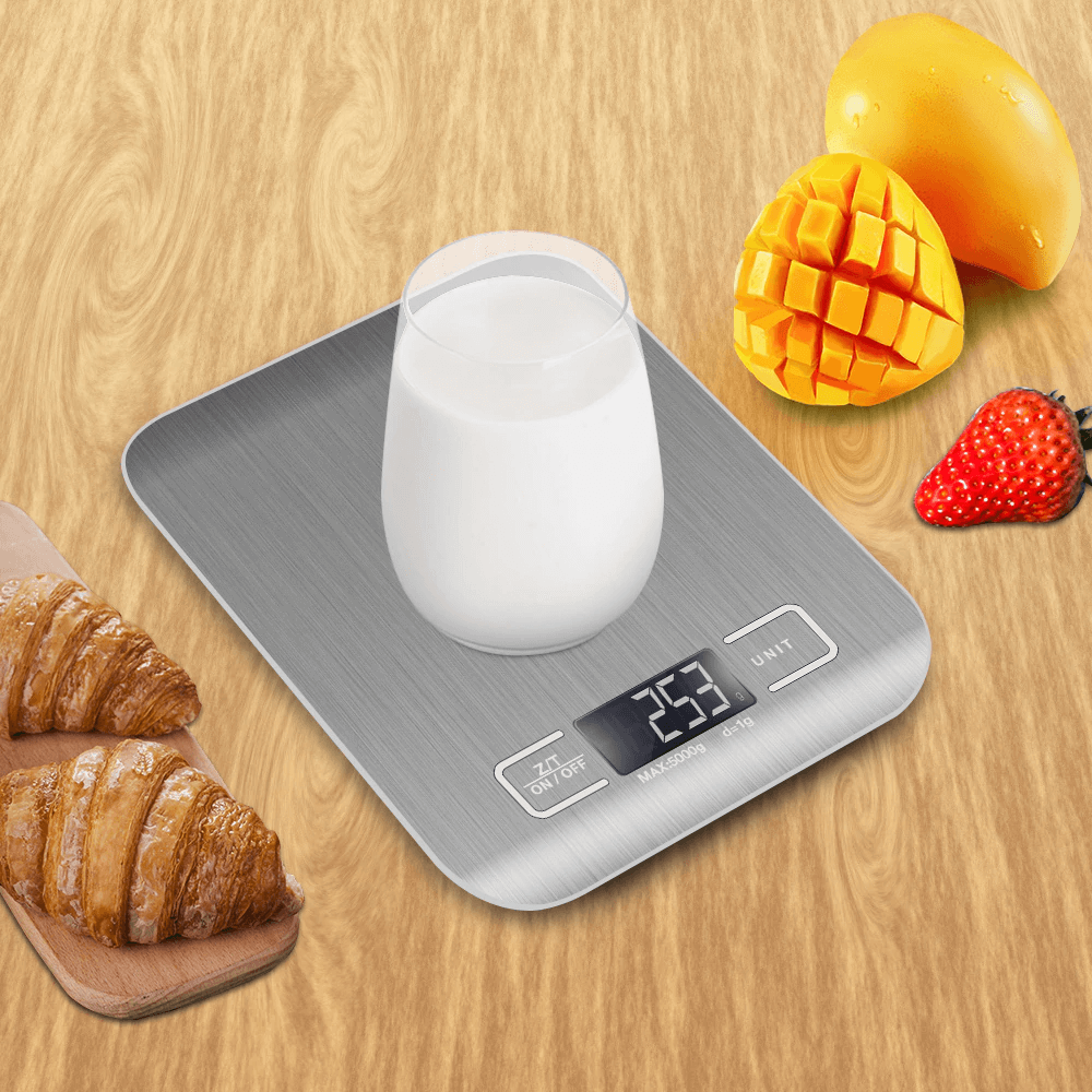 Excluzziva Store - Balança Digital de Cozinha Alta Precisão 10kg Bandeja Dupla Inox
