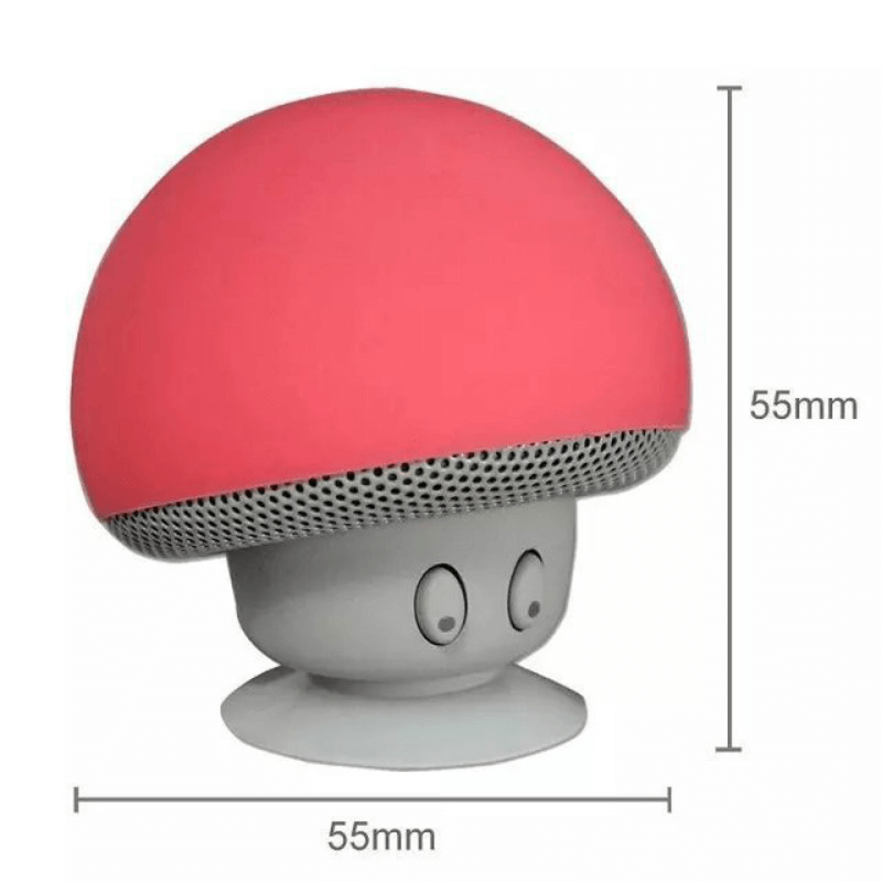 Excluzziva Store - Caixa de som bluetooth com cabeça de cogumelo, tamanho pequeno