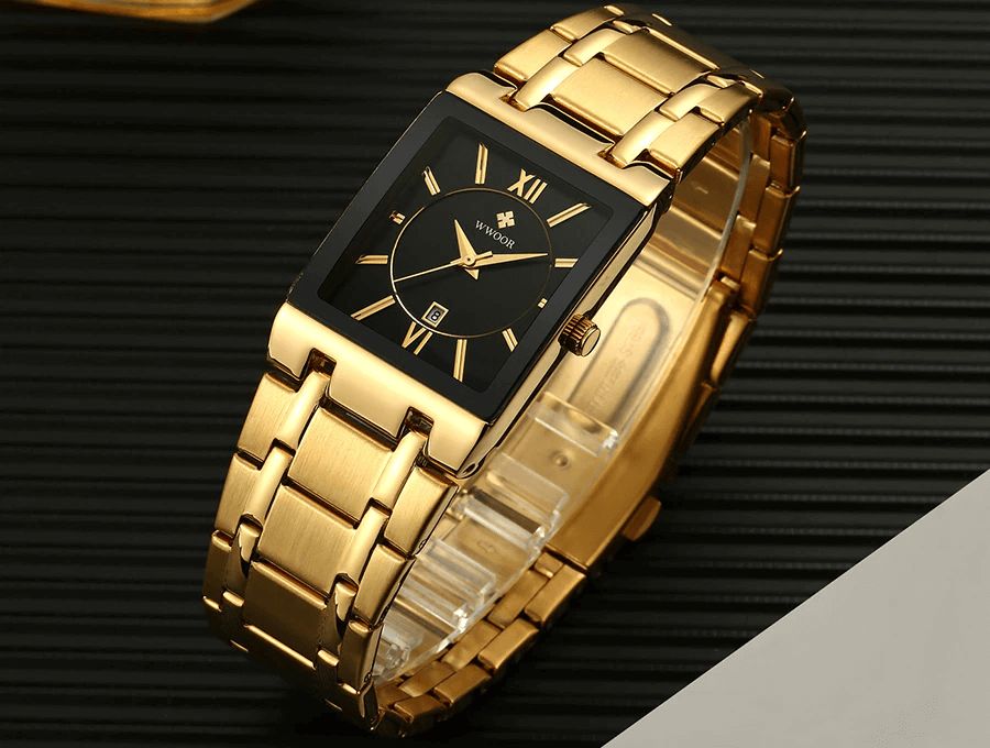 excluzziva store - Relógio masculino WWOOR Relógio quadrado