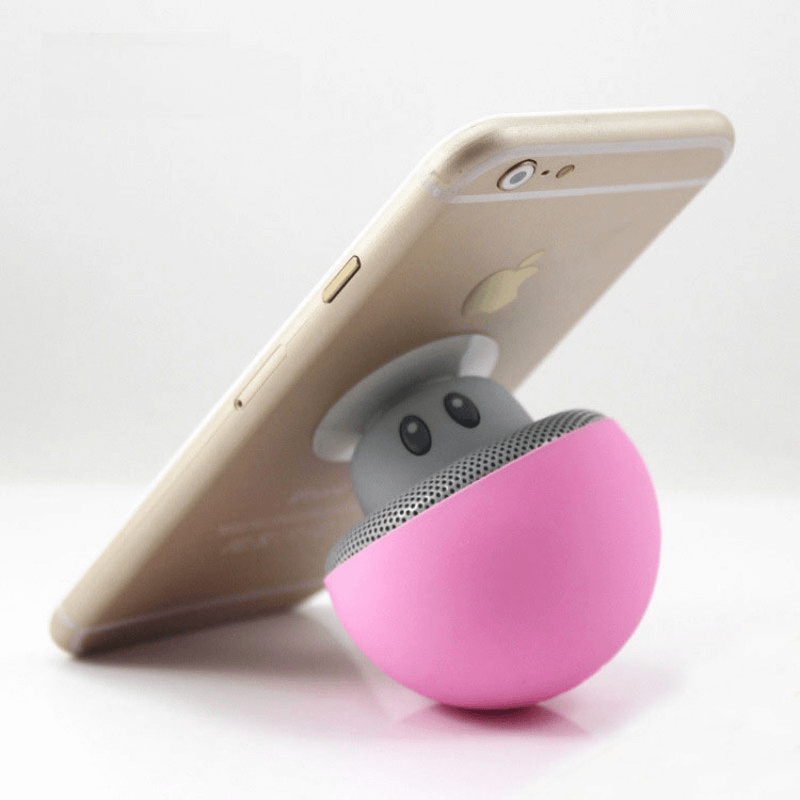 Excluzziva Store - Caixa de som bluetooth com cabeça de cogumelo, tamanho pequeno