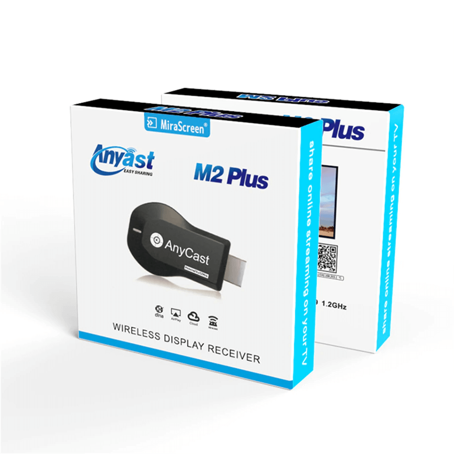 Excluzziva Store - Any Cast 1080P M2 Plus HDMI TV, Compartilhar tela para IOS Android Miracast 2022