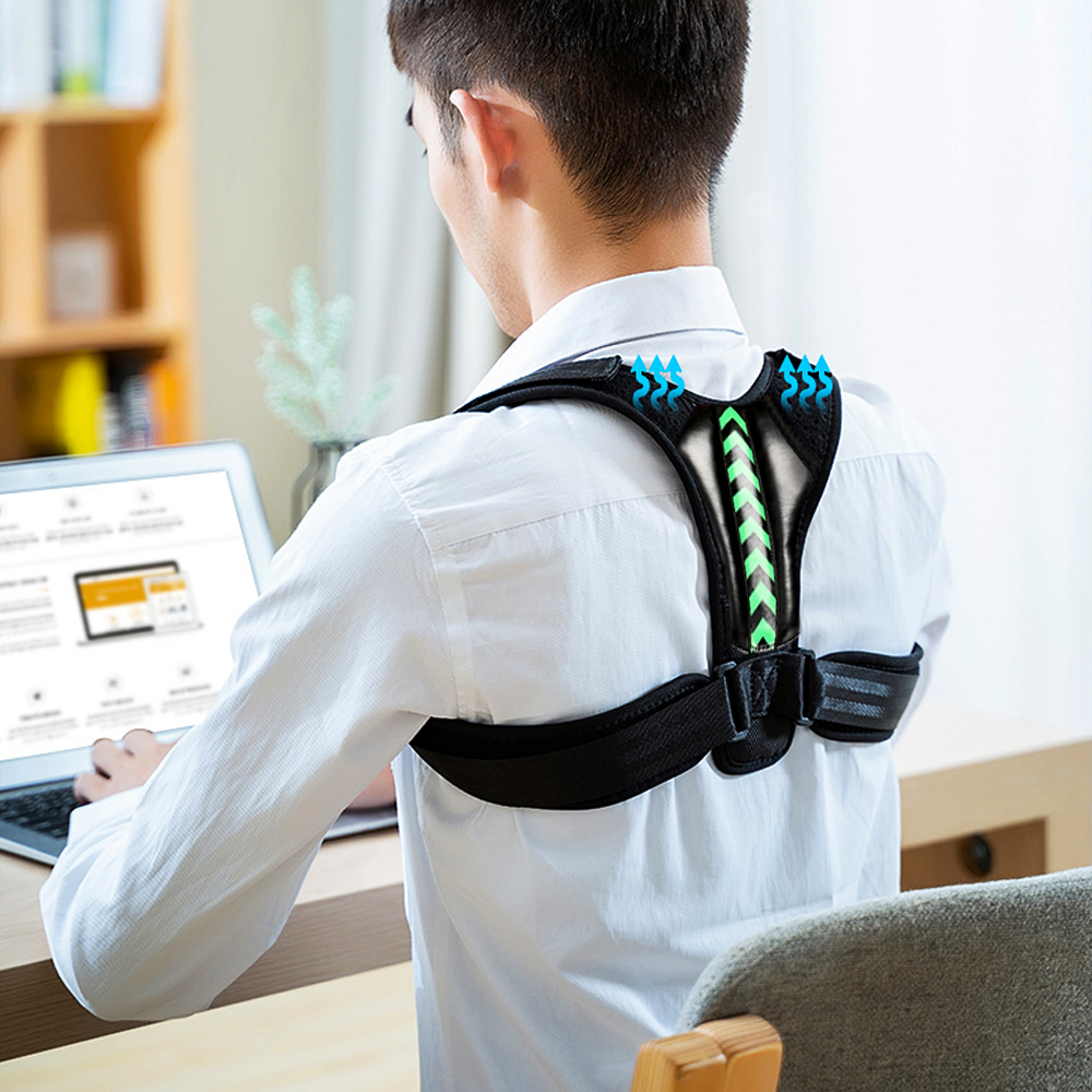 excluzziva store - Corretor Postural ajustável de postura do ombro para trás, clavícula Original
