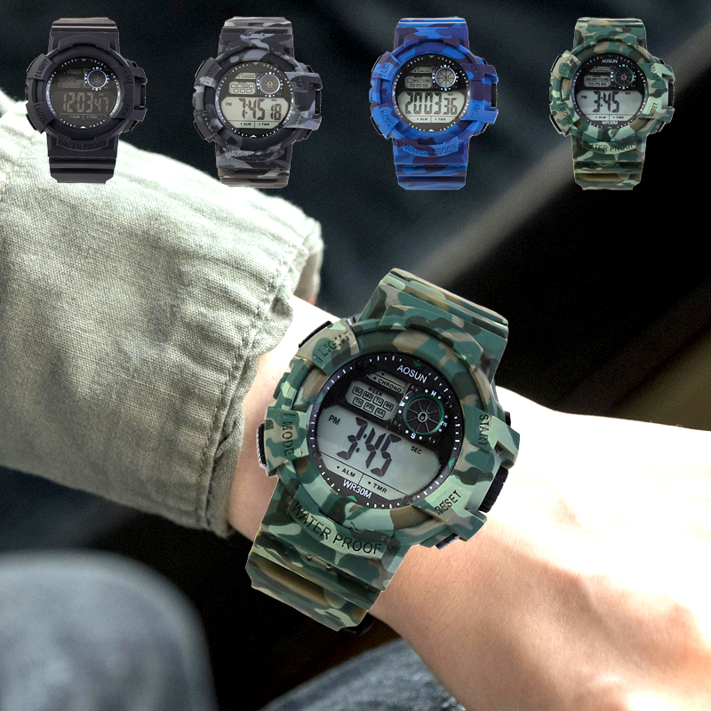 Relógios eletrônicos para choque estilo G shock