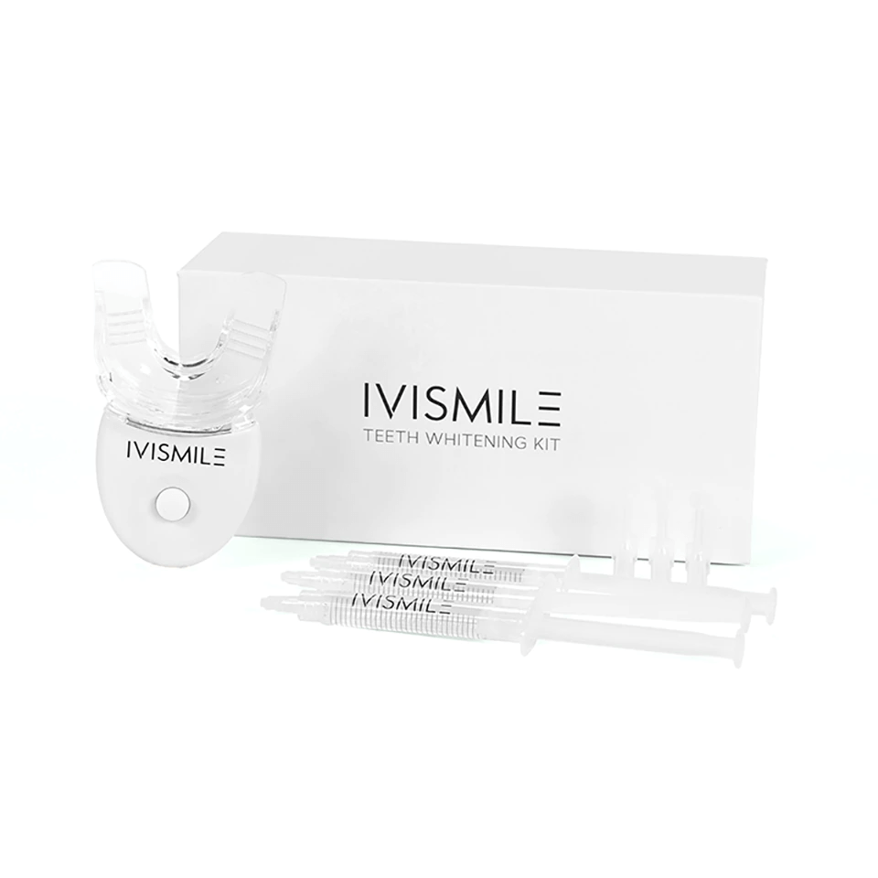 excluzziva store - Kit de branqueamento dentário IVISMILE com luz LED
