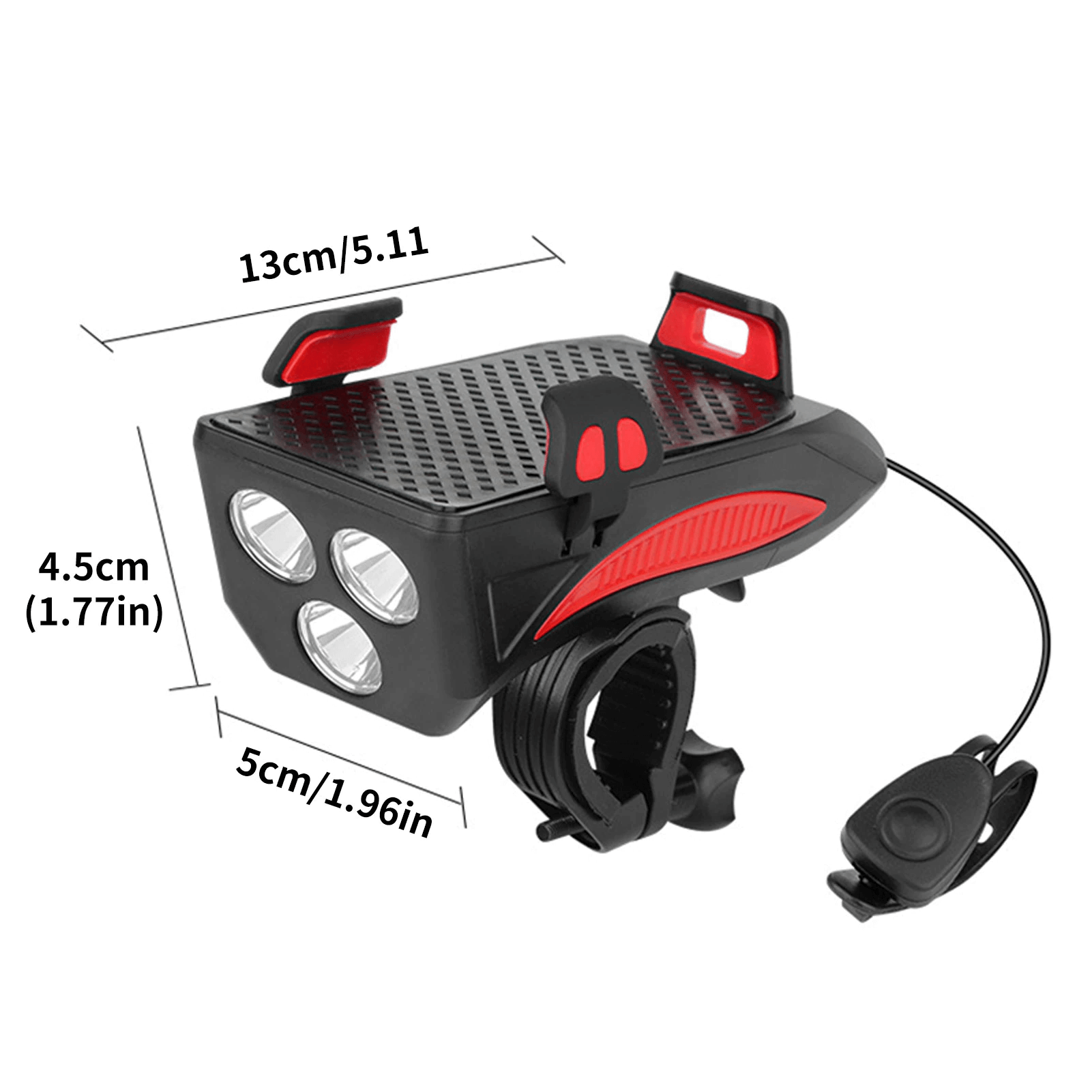 excluzziva store - Lanterna multifuncional para bicicleta, Com Suporte para Telefone