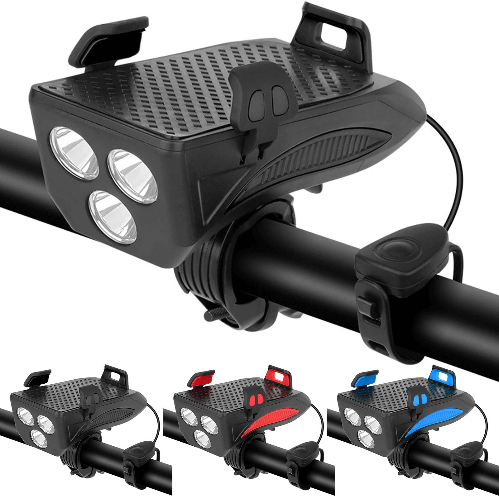 excluzziva store - Lanterna multifuncional para bicicleta, Com Suporte para Telefone