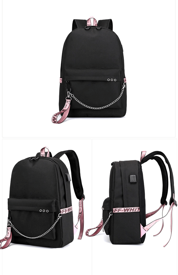 Excluzziva Store - Mochila Tik Tok com entrada para Usb