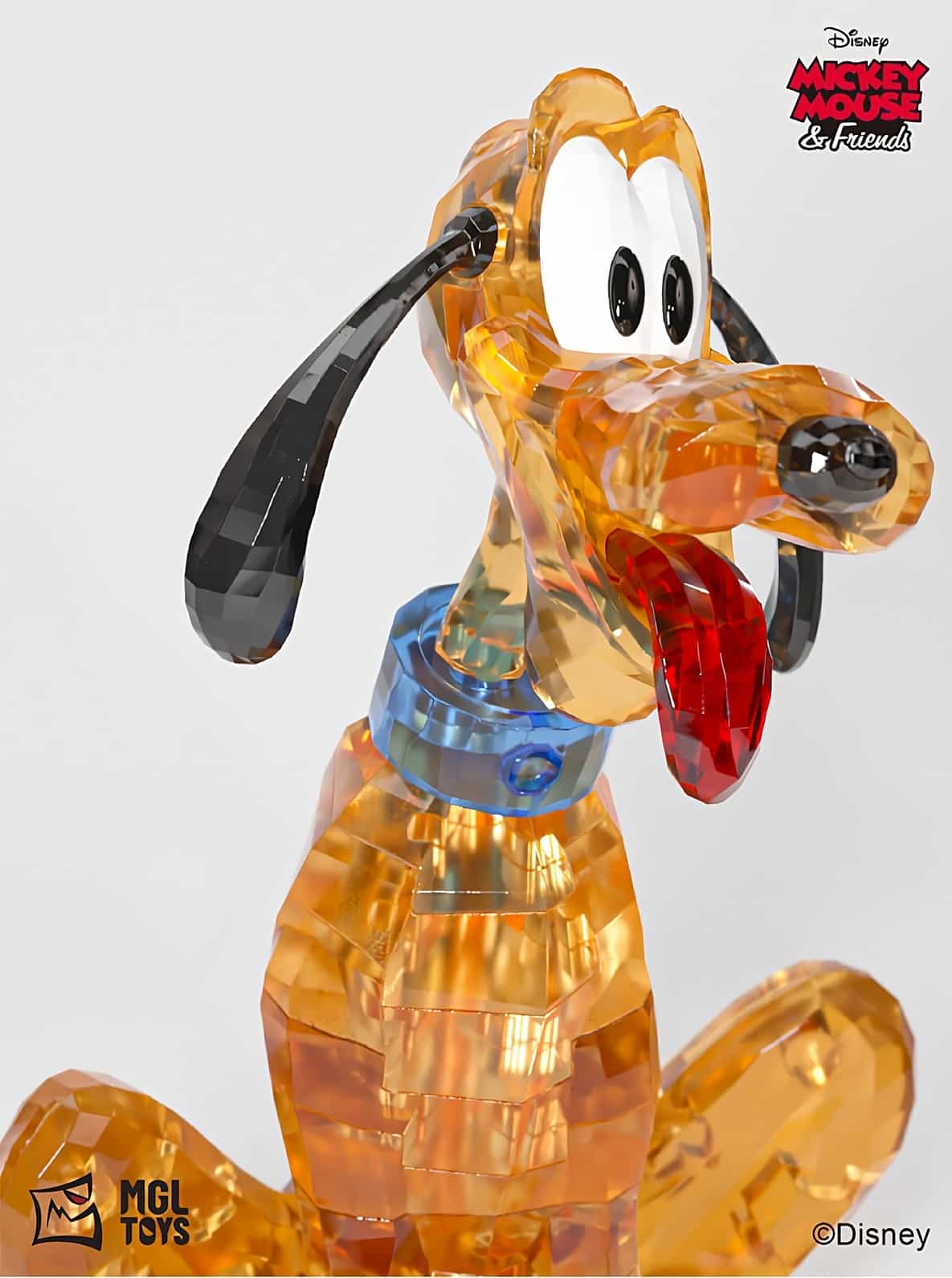Action Figure MGL Toys Pluto em Cristal - Edição de Colecionador com Blocos de Cristal para Montar