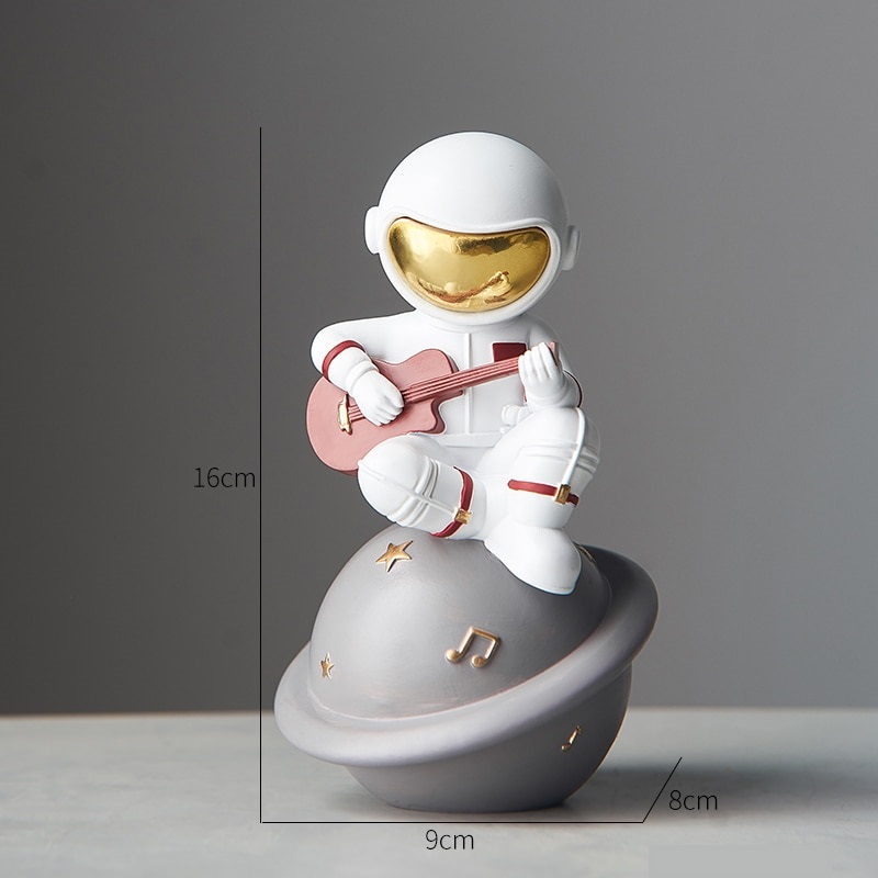 Estatuetas Astronauticas,  Decoração espacial,  Cultura geek,  Personalização de ambiente,  Estilo Kawaii,  Instrumentos musicais,  Decoração criativa,  Presentes para geeks,  Itens colecionáveis,  Decoração para casa,  geek,  astronauta