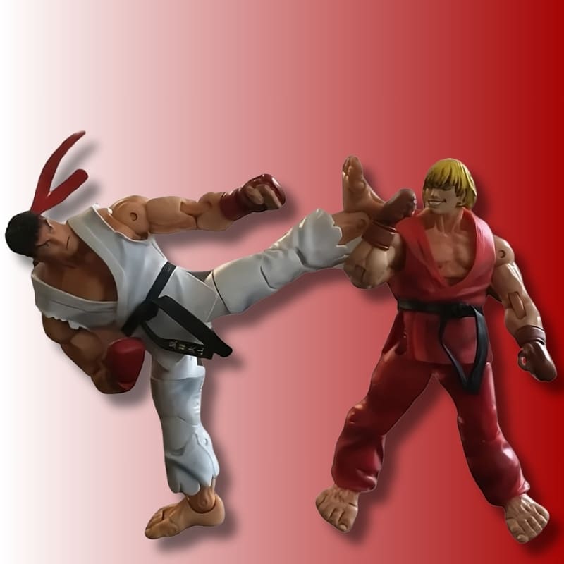 ActionFigure,  Ken,  StreetFighter,  NECA,  GeekMassivo,  Colecionáveis,  LutadoresDeJogos,  DistribuiçãoExclusiva,  NostalgiaGamer,  ArteEmPVC