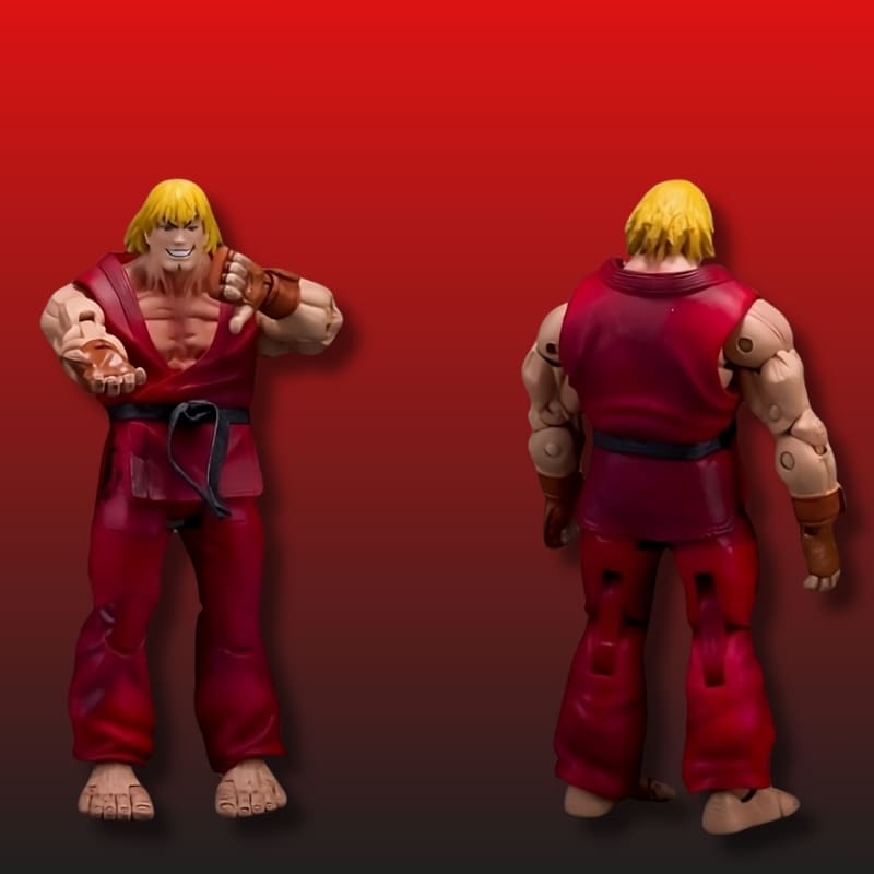 ActionFigure,  Ken,  StreetFighter,  NECA,  GeekMassivo,  Colecionáveis,  LutadoresDeJogos,  DistribuiçãoExclusiva,  NostalgiaGamer,  ArteEmPVC