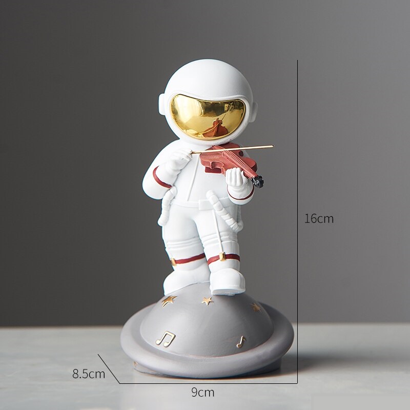 Estatuetas Astronauticas,  Decoração espacial,  Cultura geek,  Personalização de ambiente,  Estilo Kawaii,  Instrumentos musicais,  Decoração criativa,  Presentes para geeks,  Itens colecionáveis,  Decoração para casa,  geek,  astronauta