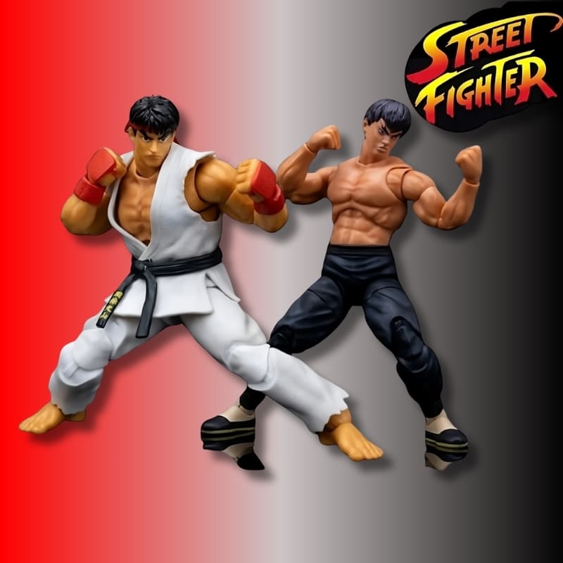 ActionFigures,  Ryu,  FeiLong,  StreetFighter,  JadaToys,  GeekMassivo,  Colecionáveis,  LutadoresDeGames,  DistribuiçãoExclusiva,  AltíssimaQualidade,  FigurasdeAção