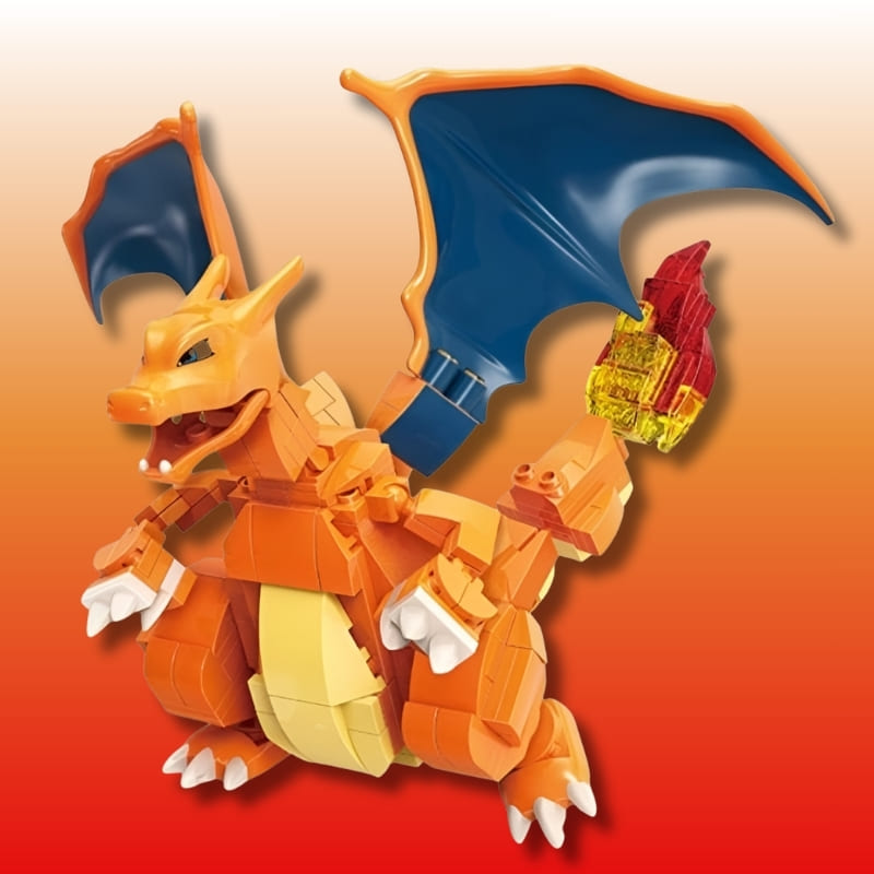Pokémon Action figure Bloco de Construção Tipo Lego - Charizard