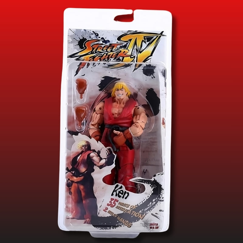 ActionFigure,  Ken,  StreetFighter,  NECA,  GeekMassivo,  Colecionáveis,  LutadoresDeJogos,  DistribuiçãoExclusiva,  NostalgiaGamer,  ArteEmPVC