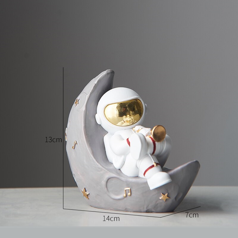 Estatuetas Astronauticas,  Decoração espacial,  Cultura geek,  Personalização de ambiente,  Estilo Kawaii,  Instrumentos musicais,  Decoração criativa,  Presentes para geeks,  Itens colecionáveis,  Decoração para casa,  geek,  astronauta