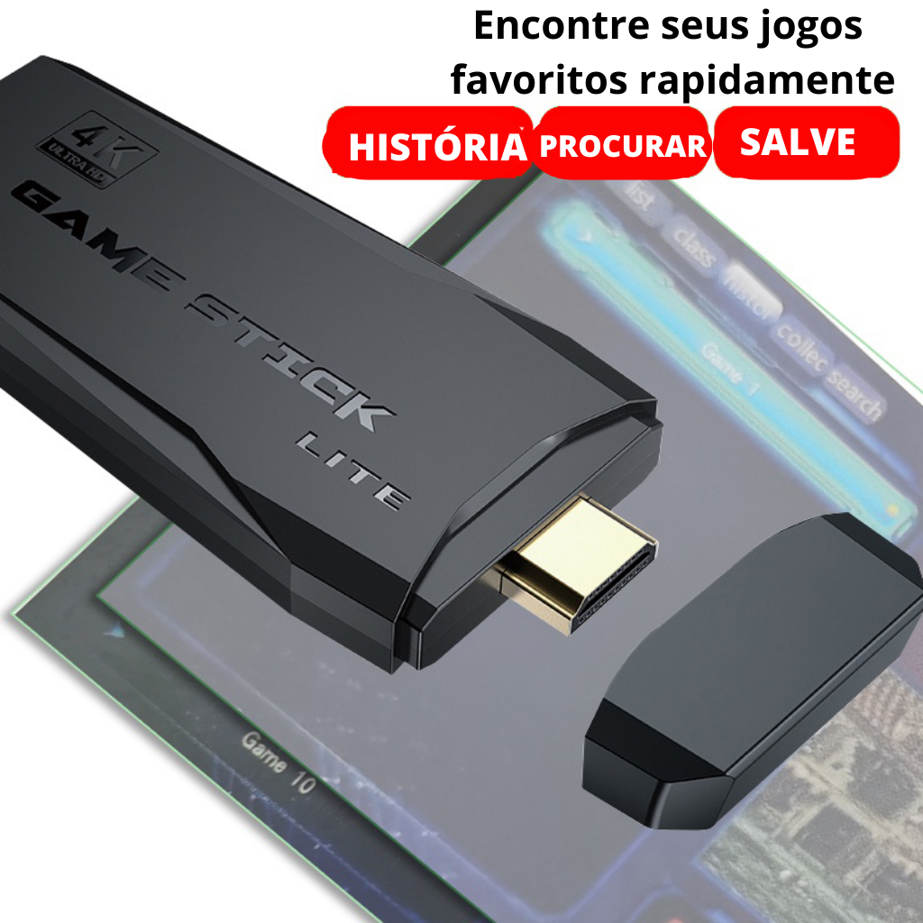 Novo 4k jogos console sem fio usb 3500 clássico jogo vara console