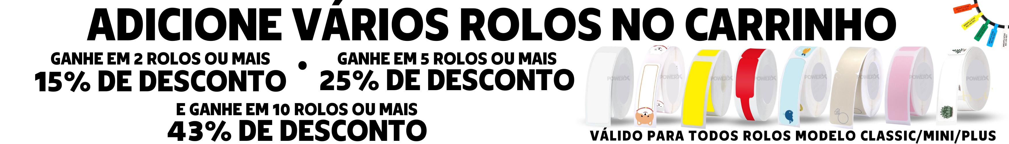 Impressora de etiquetas adesivas Etiquetadora Adesiva Impressora New Classic Rolo de etiquetas Rolos de etiquetas adesivas