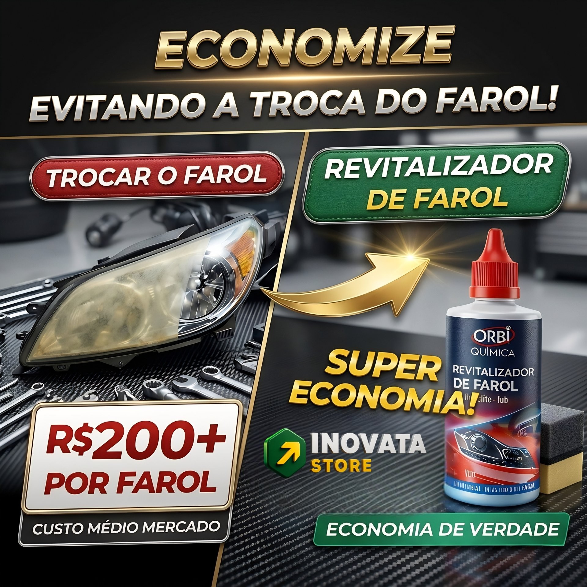 Revitalizador de Faróis Premium