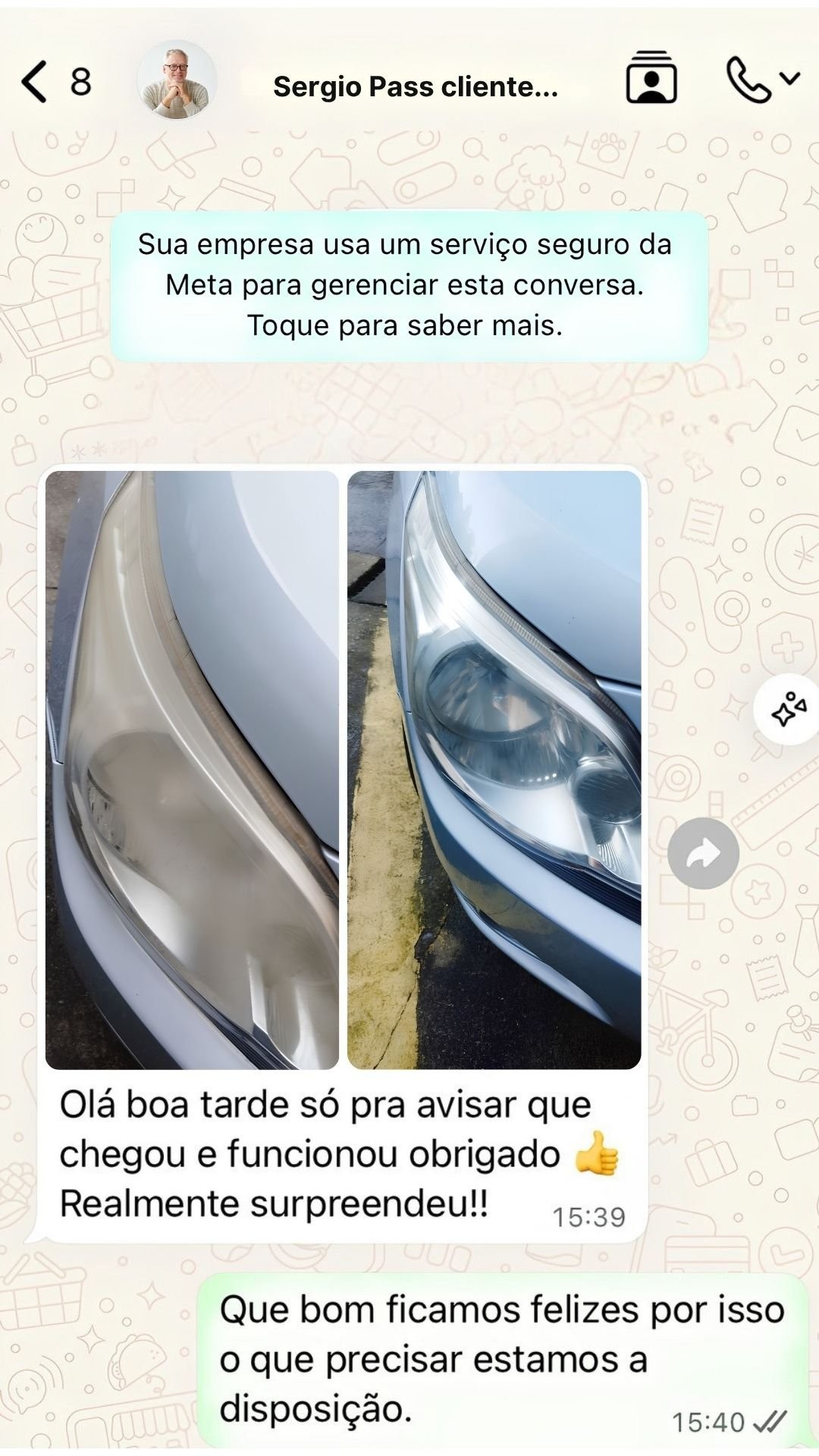 Antes e Depois da Aplicação