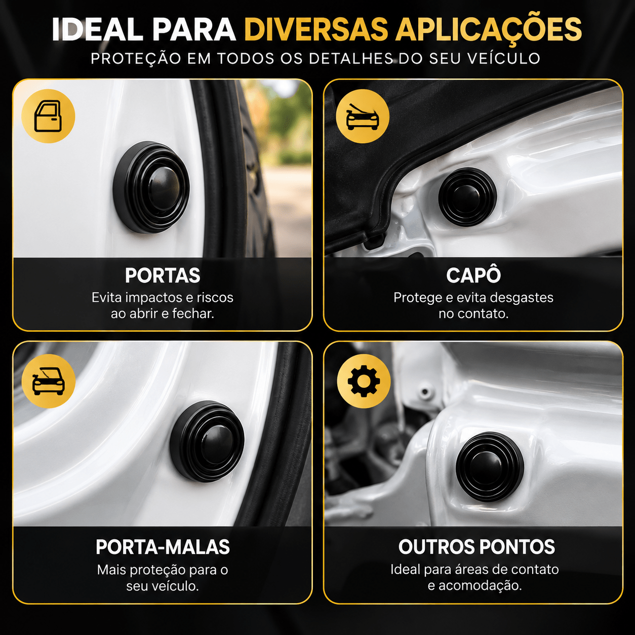 Almofada Adesiva Anticolisão para Carro