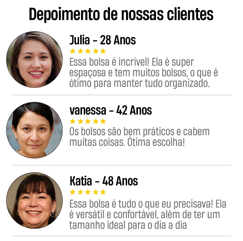 intensa mulher - Bolsa de Couro Bella