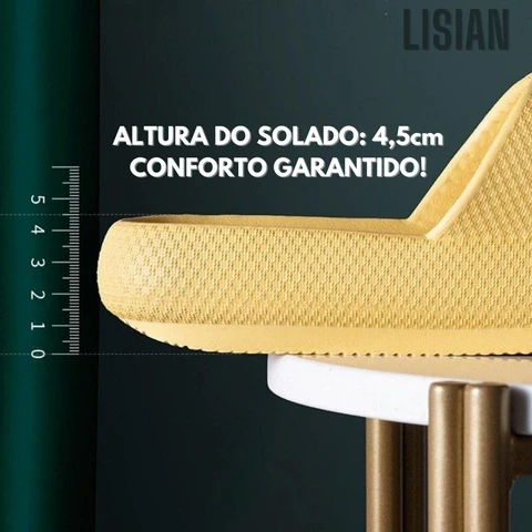Chinelo Comfort Nuvem Macio Antiderrapante frete gratis loja lisian barato custo beneficio leve saude ortopedico ergonomico confortavel confort calçado