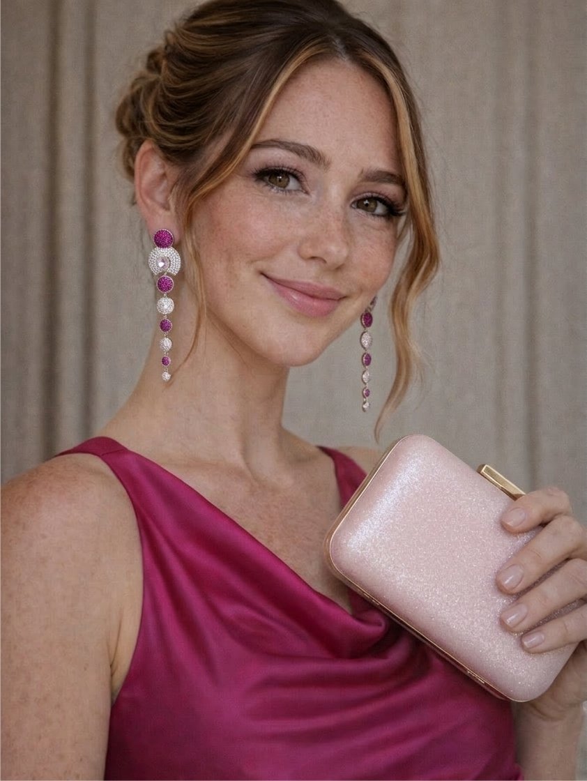 Acessórios que combinam com vestido rosa pink fúcsia