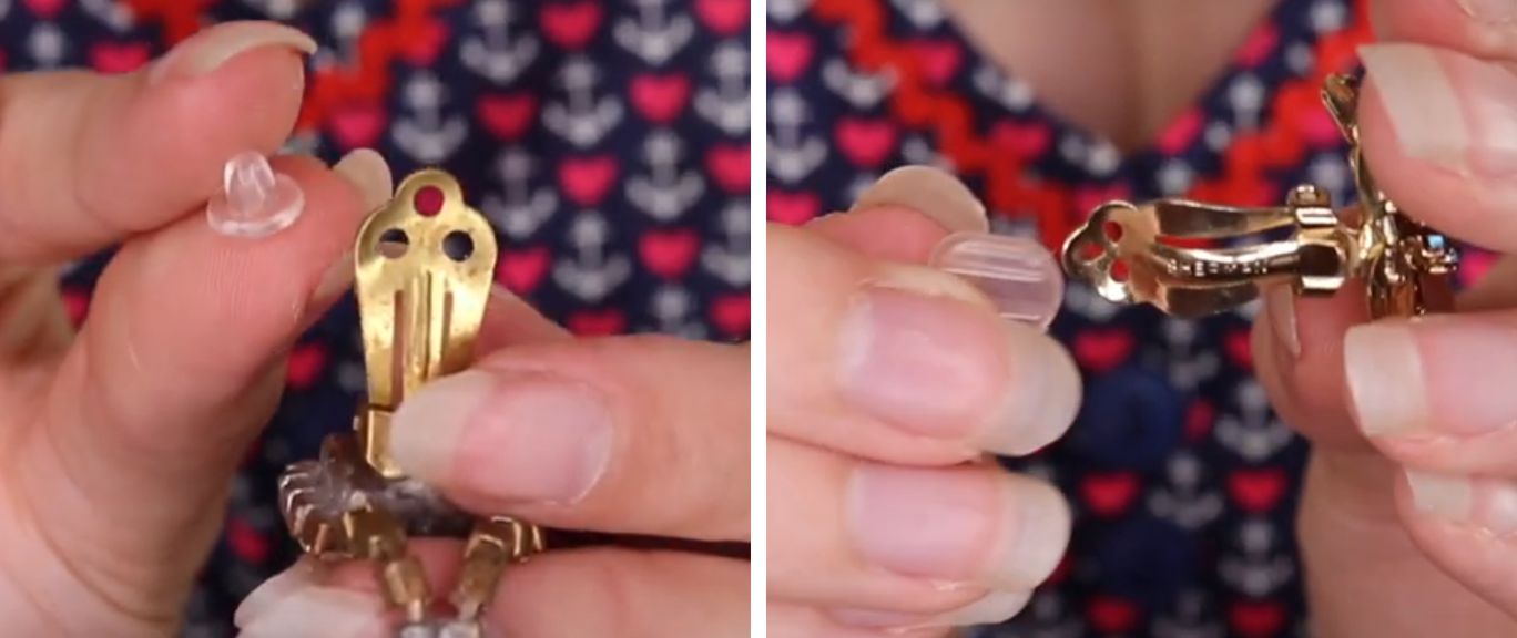 Como fazer para o brinco de pressão não doer com almofadinha de silicone