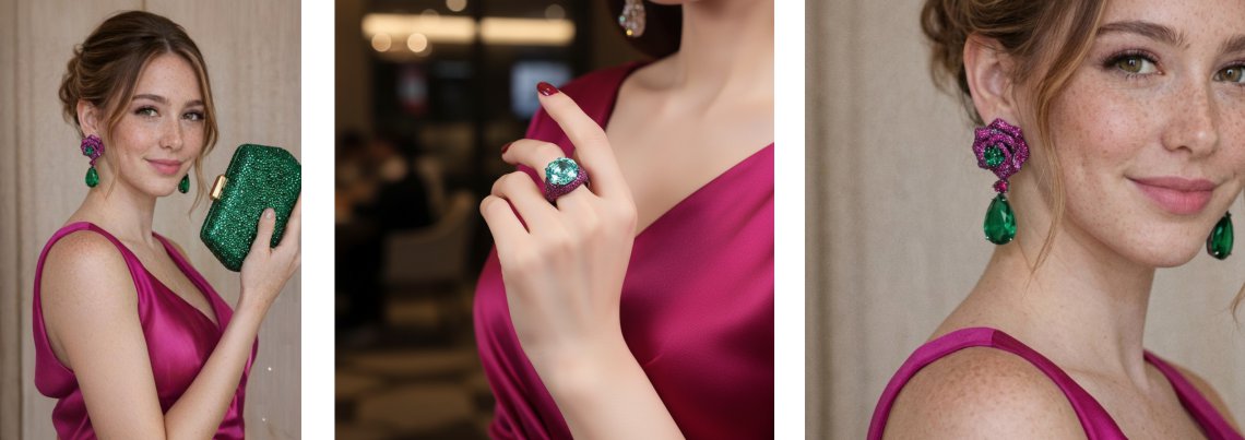 Acessórios que combinam com vestido rosa pink fúcsia