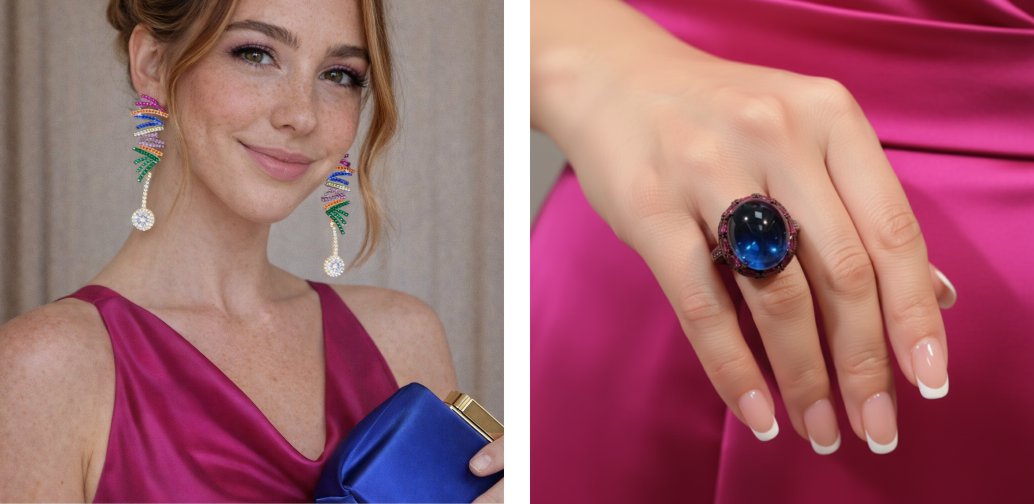 Acessórios que combinam com vestido rosa pink fúcsia